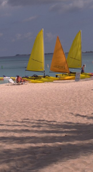 Windsail craft on Seven Mile Beach
